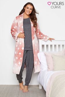 Yours Ombre Star Shawl Collar Dressing Gown
