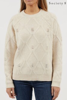 Society 8 Cable Pattern Jumper