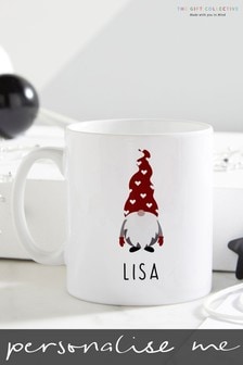 Personalised Heart Gnome Mug by The Gift Collective (L16369) | £12