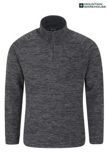 Mountain Warehouse Black and Grey Snowdon Mens Micro Fleece (L16540) | £20
