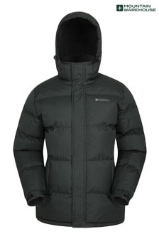 Mountain Warehouse Seasons Mens Winter Puffer Jacket Water Resistant Padded Coat
