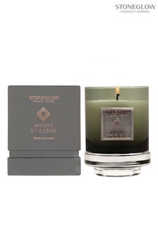 Stoneglow Metallique Collection Whisky et Chene Tumbler Scented Candles