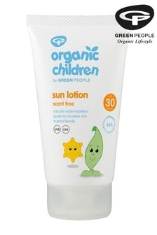 Green People SPF 30 Organic Child Sun Lotion Scent Free 150ml