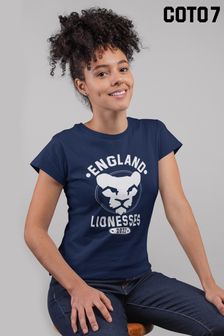 Coto7 Women's Euros England Lionesses European Football Championship Supporter Women's T-Shirtrt (L22851) | £18