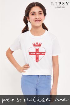 Lipsy Women's Euros European Football Championship Kid's T-Shirt (L23852) | £15