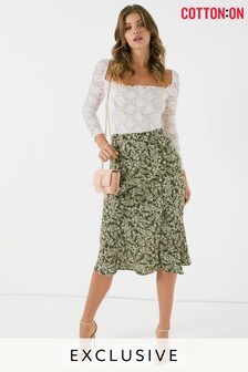 cotton on slip skirt