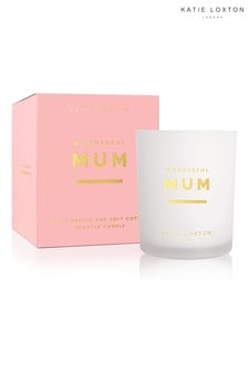 Katie Loxton Sentiment Candle | Wonderful Mum | White Orchid and Soft Cotton | 160g