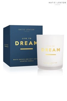 Katie Loxton Sentiment Candle | Live to Dream | White Orchid and Soft Cotton | 160g