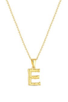 Simply Silver Alphabet 'E' Necklace