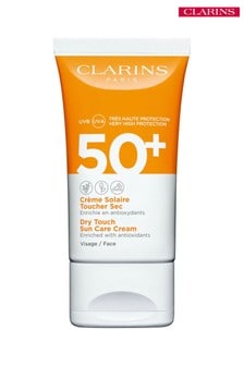 Clarins Dry Touch Sun Care Cream UVB/UVA 50+ for Face 50ml (L84945) | £24