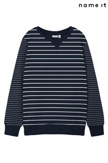 Name It Boys Blue Striped Sweatshirt (L89711) | £16