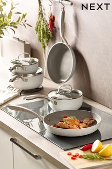 White Malvern 5 piece pan set Non-Stick Cookware (M07397) | £130