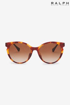 Ralph by Ralph Lauren Havana Brown Round Sunglasses