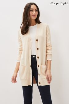 Phase Eight Neutral Camille Longline Cardigan