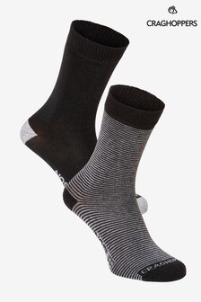 Craghoppers Grey Nlife Socks Twin Pack