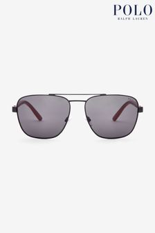 Polo Ralph Lauren Black Brow Bar Sunglasses
