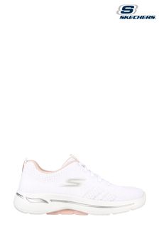 Skechers Womens White Go Walk Arch Fit Unify Trainers
