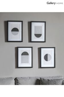 Gallery Home Set of 4 Gold Stages Framed Wall Art