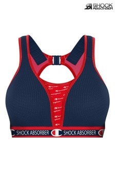 Shock Absorber Champion Blue Padded Run Sports Non Wired Bra