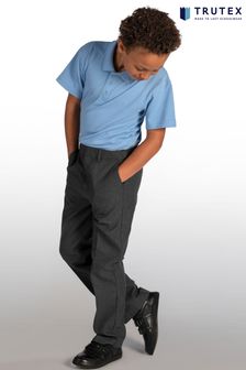 Trutex Junior Boys Grey Classic Fit School Trousers (M12451) | £16