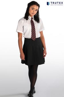 Trutex Black Stitch Down Pleat Skirt (M12484) | £22 - £25