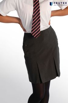 Trutex Harrow Black Junior Twin Pleat Skirt