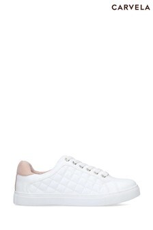 Carvela White Jilted Trainers