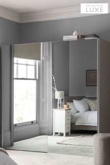 Mirror Sloane Grey Collection Luxe Mirrored 2m Sliding Wardrobe (M12738) | £975