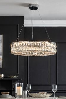 Clear Aria Oval Pendant Ceiling Light