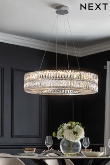 Clear Aria Large Pendant Ceiling Light (M12928) | £450