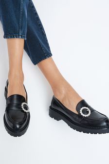 Chunky Embellished Loafers