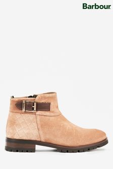 Barbour® Tan Brown Suede Bryony Boots