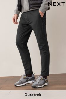 Black Slim Fit Shower Resistant Duratrek Walking Trousers (M14622) | £30