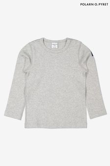 Polarn O. Pyret Grey Organic Cotton Top