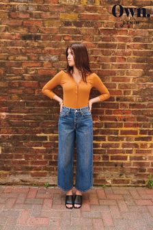 Own Cropped Wide Leg Jeans