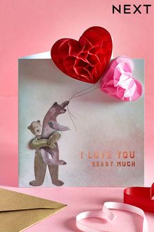 Valentine's Bear Couple Card