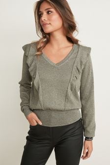 green sparkle sweater