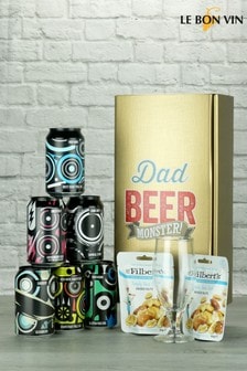 Dad Beer Monster Beer & Nut Gift Selection by Le Bon Vin (M18941) | £31