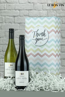 Thank You French Wine Gift Stripe by Le Bon Vin (M18951) | £31