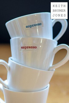Keith Brymer Jones Set of 4 White Espresso Cups (M19448) | £34