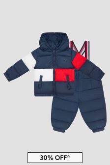 Tommy Hilfiger Baby Boys Navy Snowsuit