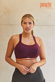 Panache Sport Red Racer Back Non Wired Sports Bra