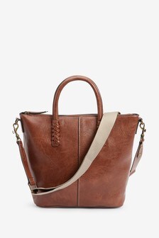 Plait Detail Strap Shopper Bag
