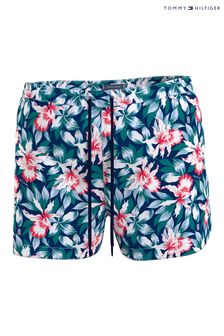 Tommy Hilfiger Blue Printed Swim Shorts