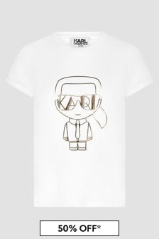 Karl Lagerfeld Girls White T-Shirt
