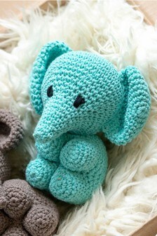 Hooked Green Make Your Own Elephant Crochet Kit (M23902) | £10