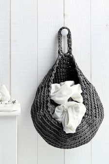 Hooked Grey Make Your Own Anthracite Storage Bag Crochet Kit