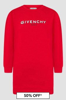 Givenchy Kids Girls Red Dress