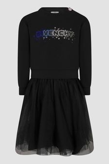 Givenchy Kids Girls Black Dress