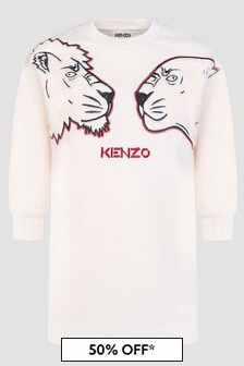 Kenzo Kids Girls White Dress